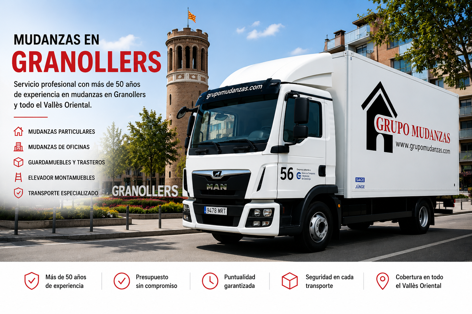 Empresa de mudanzas en Granollers y Vallès Oriental
