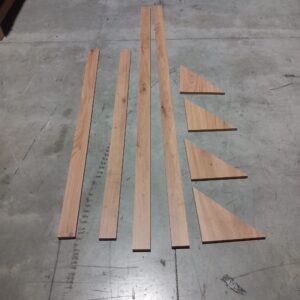 Piezas de madera para fabricar un embalaje de cuadro a medida