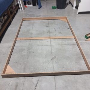 Refuerzo de madera para embalaje profesional de obras de arte