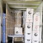 Muebles protegidos y cajas en el interior del camión de Grupo Mudanzas